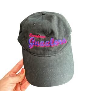 European Guzzlers- hat- baseball- black- pink purple- logos - funny gift cap